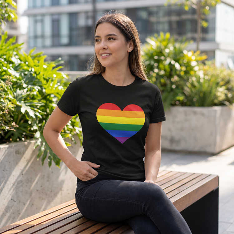 Unisex Kurzarm-T-Shirt mit Herz-Grafik für Kinder 3-14 Jahre, bequeme Baumwollqualität, von BUYATHOME24.
