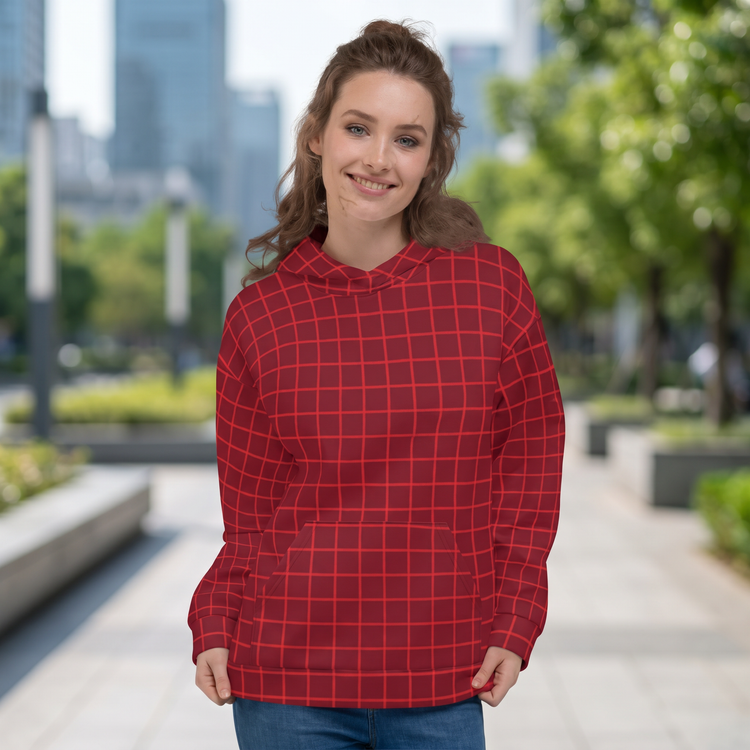 Damen Hoodie mit Rückenprint, Kapuzenpullover in XS-3XL, bequemer Hoodie von BUYATHOME24, mit stylischem Rückenmotiven.