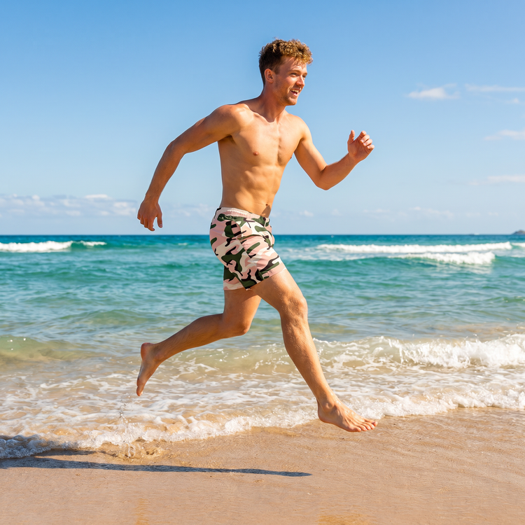 Herren Schwimmhose aus Mikrofaser mit UV-Schutz 50+ in Größe 2XS-6XL, schwarze Badehose, schnell trocknend, Wassersport Bekleidung