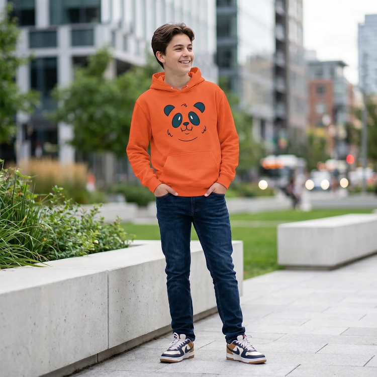 Grafik-Kapuzenpullover für Kinder mit Panda-Motiv, Unisex Hoodie für Jungen und Mädchen, 4-12 Jahre, BUYATHOME24