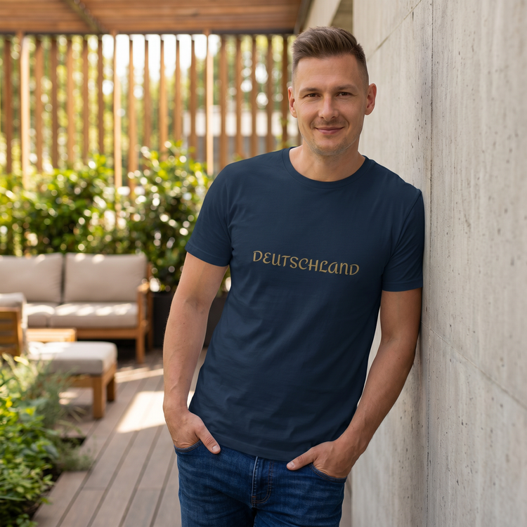 Unisex Deutschland Grafik T-Shirt aus Baumwolle, bedruckbar, in den Größen S bis 5XL, mit deutschem Flaggen-Design.