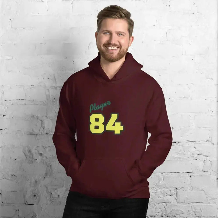 Unisex Grafik Hoodie von BUYATHOME24 in Kastanienbraun, Baumwolle, mit Druck, für Herren und Damen, Größen S bis 5XL.