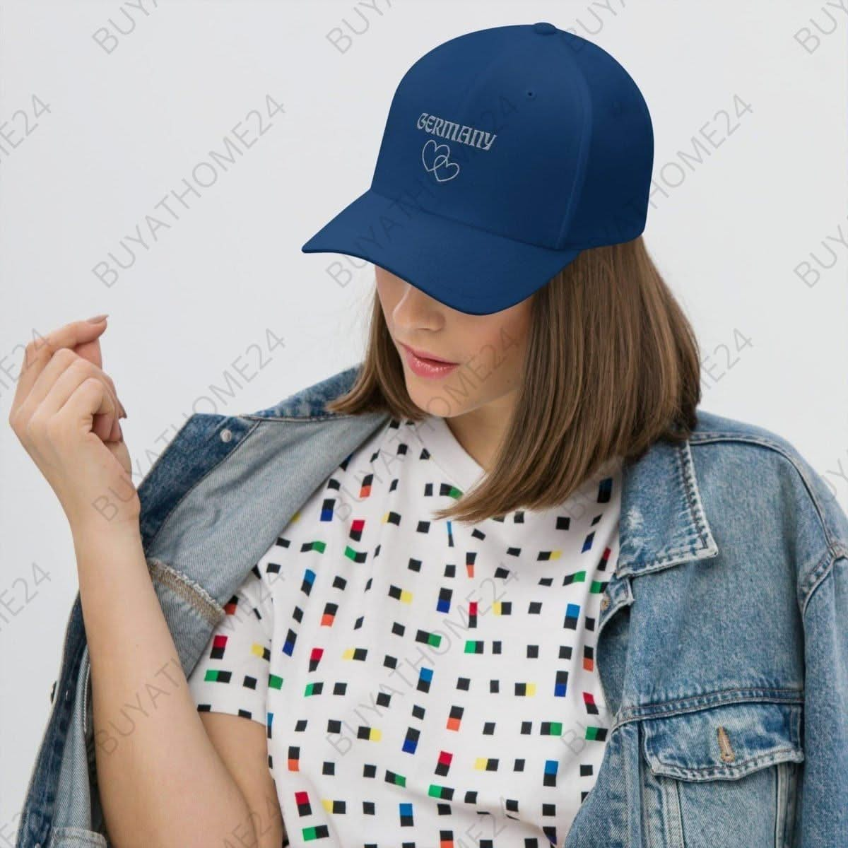 • Damen Baseball Cap 54 cm - 60 cm - BUYATHOME24 - bestickt - GERMANY - Baseball Cap, DAMENMODE, YOUR STYLE