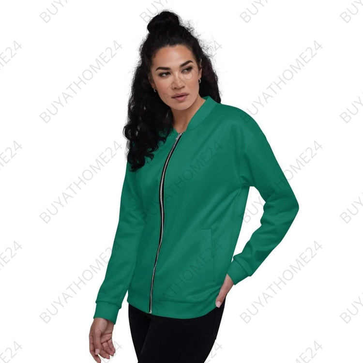 • Damen Bomberjacke XS-3XL - BUYATHOME24 - Textildruck - GERMANY - Bomberjacke, DAMENMODE