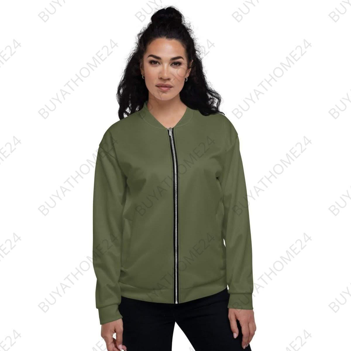 • Damen Bomberjacke XS-3XL - BUYATHOME24 - Textildruck - GERMANY - Bomberjacke, DAMENMODE