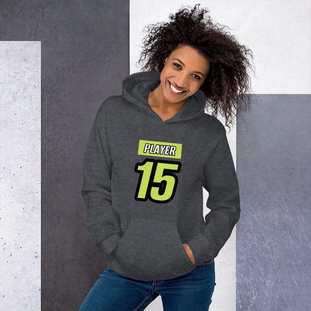 Damen Hoodie mit Grafikdruck in Dunkles Heather, Baumwolle, bequemer Kapuzenpullover, verfügbar in S bis 5XL, von BUYATHOME24