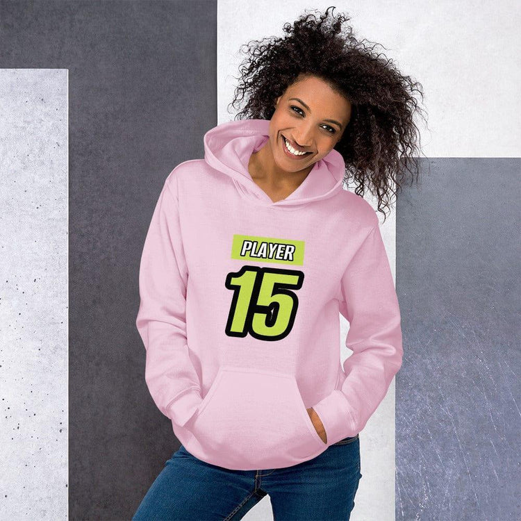Heller pink Damen Hoodie mit Grafikdruck, Baumwolle, reguläre Passform, verfügbar in S-5XL, von BUYATHOME24.