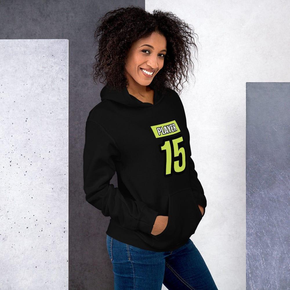Grauer Damen-Hoodie mit Grafikdruck in S-5XL, aus Baumwolle, bequem, bedruckbar, von BUYATHOME24