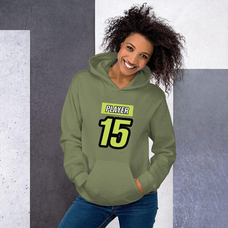 Grauer Damen Hoodie mit Grafikdruck, Baumwolle, in S-5XL, bequemes Kapuzenpullover für Damen von BUYATHOME24.