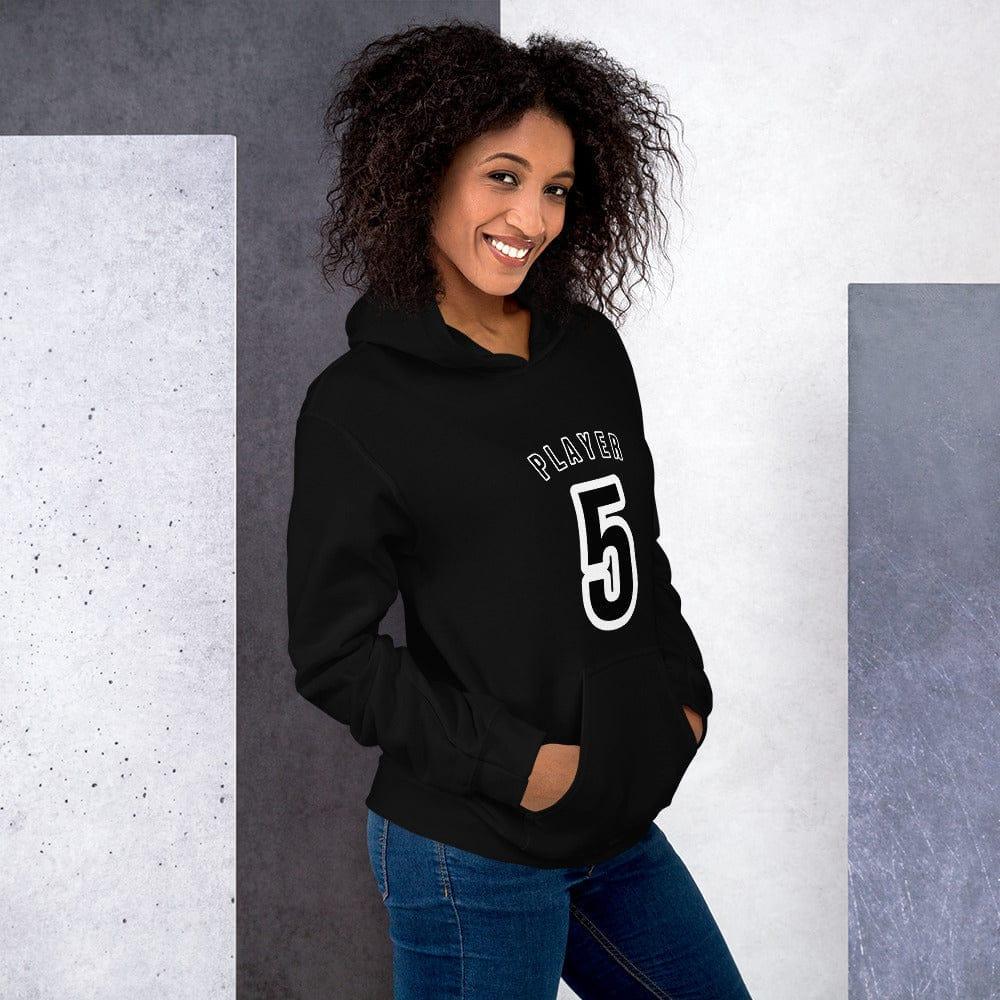 Grauer Damen-Grafikh Hoodie von BUYATHOME24, Baumwolle, bedruckbar, in S bis 5XL, mit Kapuze und langen Ärmeln