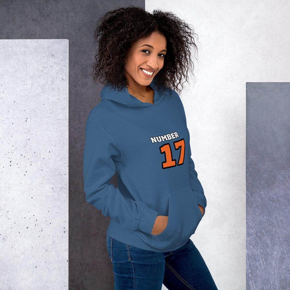 Grafik Damen Hoodie von BUYATHOME24, bedruckter Baumwoll-Kapuzenpullover in S-5XL, modernes Design, bequem und stylisch.