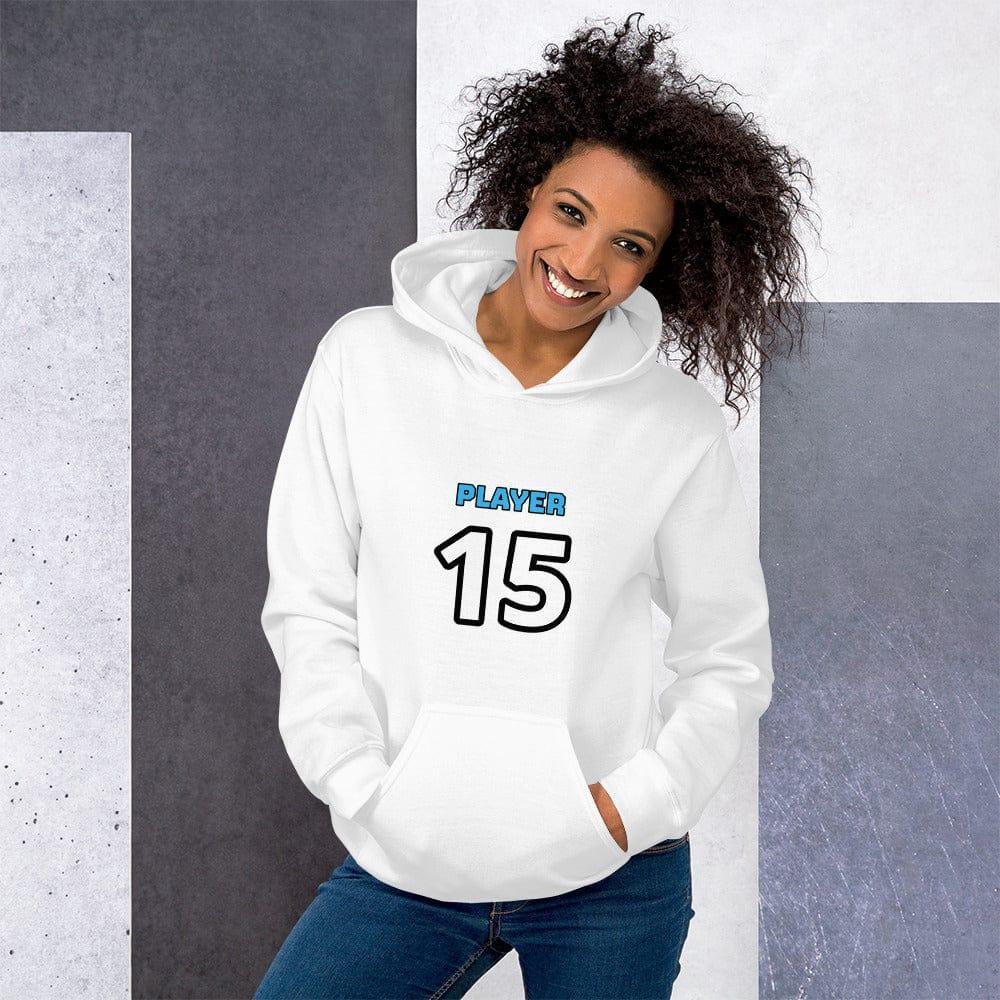 Damen-Grafik-Hoodie von BUYATHOME24, weiß mit Druck, aus 100% Baumwolle, in S bis 5XL, bedruckbar, bequemer Kapuzenpullover