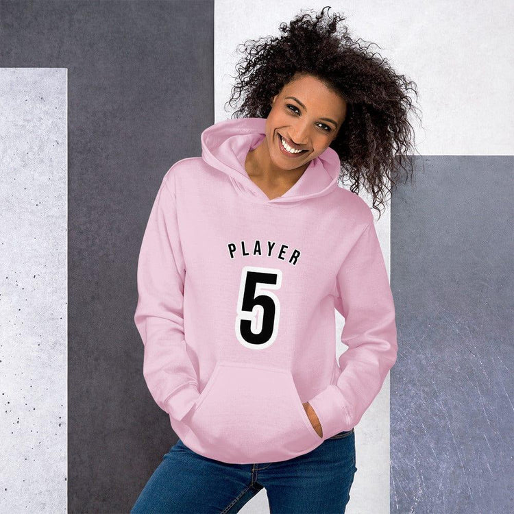 Hellpinkfarbener Damen-Grafik-Hoodie von BUYATHOME24, Baumwolle, bedruckbar, in S-5XL, weicher Kapuzenpullover für Damen