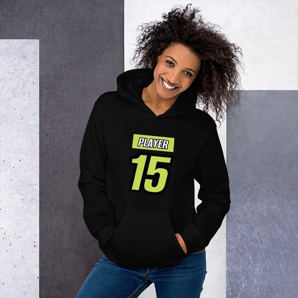 Schwarzer Damen-Grafik-Hoodie von BUYATHOME24, bedruckt, aus Baumwolle, in S bis 5XL, bequemes Kapuzenpullover-Design