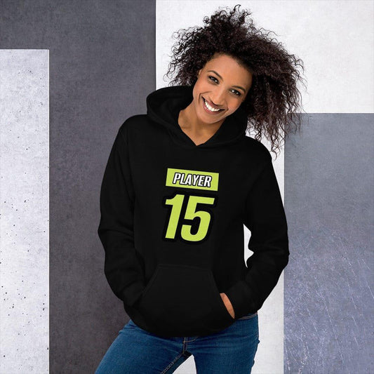 Schwarzer Damen-Grafik-Hoodie von BUYATHOME24, bedruckt, aus Baumwolle, in S bis 5XL, bequemes Kapuzenpullover-Design