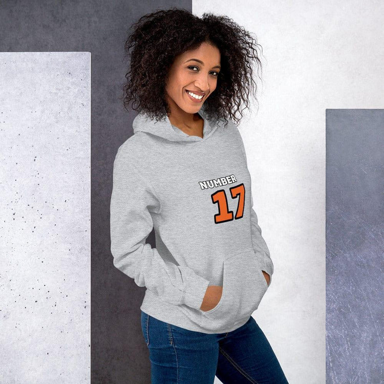 Grafik Damen Hoodie von BUYATHOME24, bedruckter Kapuzenpullover aus Baumwolle in S bis 5XL, sichtbar mit Grafikdesign.