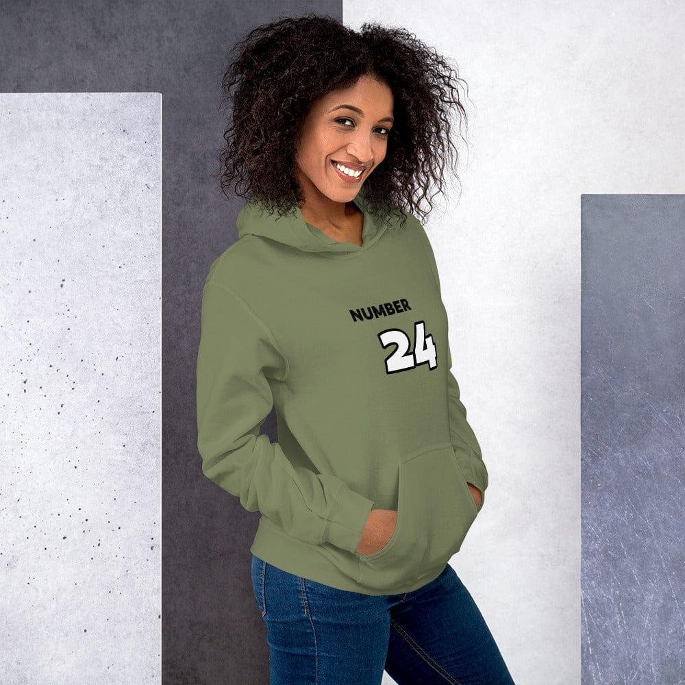 Grafik Damen Hoodie von BUYATHOME24, bedruckbarer Kapuzenpullover aus Baumwolle, in S bis 5XL, mit auffälligem Design.