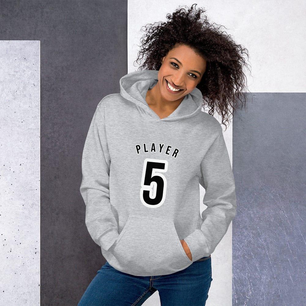 Damen-Grafikhülle von BUYATHOME24, sportgrau, Baumwolle, bedruckbar, in S-5XL, mit Kapuzen und langen Ärmeln