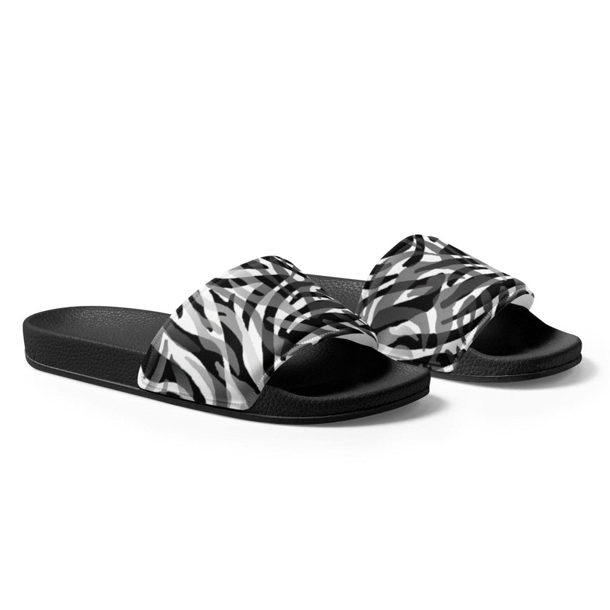 Damen- und Mädchensandalen aus Kunstleder in Größe 36-44, mit Druckmuster, von BUYATHOME24, bequeme Badeschlappen