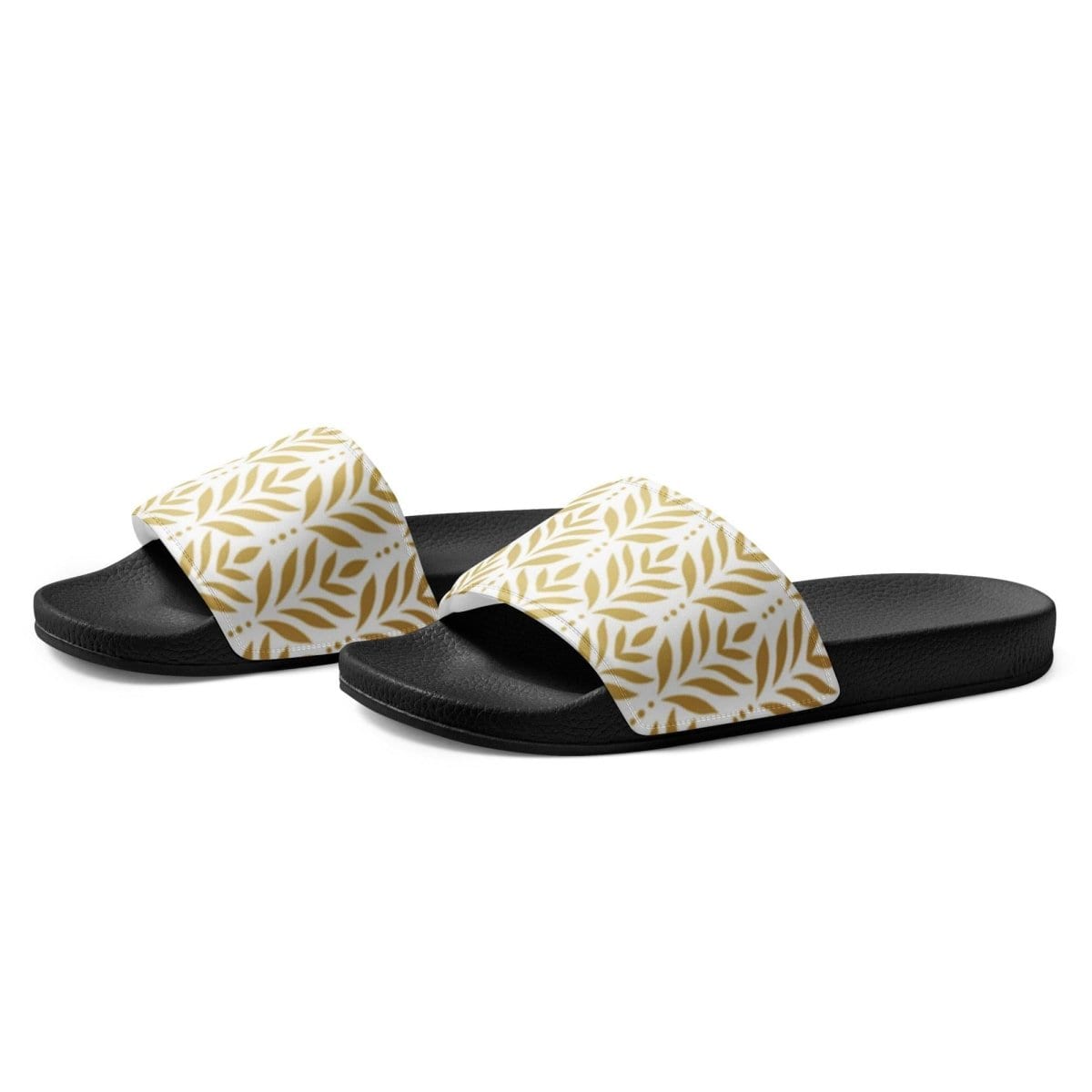 Damen- und Mädchen-Badeschlappen aus Kunstleder in Größe 36-44 mit Druckmuster, bequemes Schuhwerk von BUYATHOME24