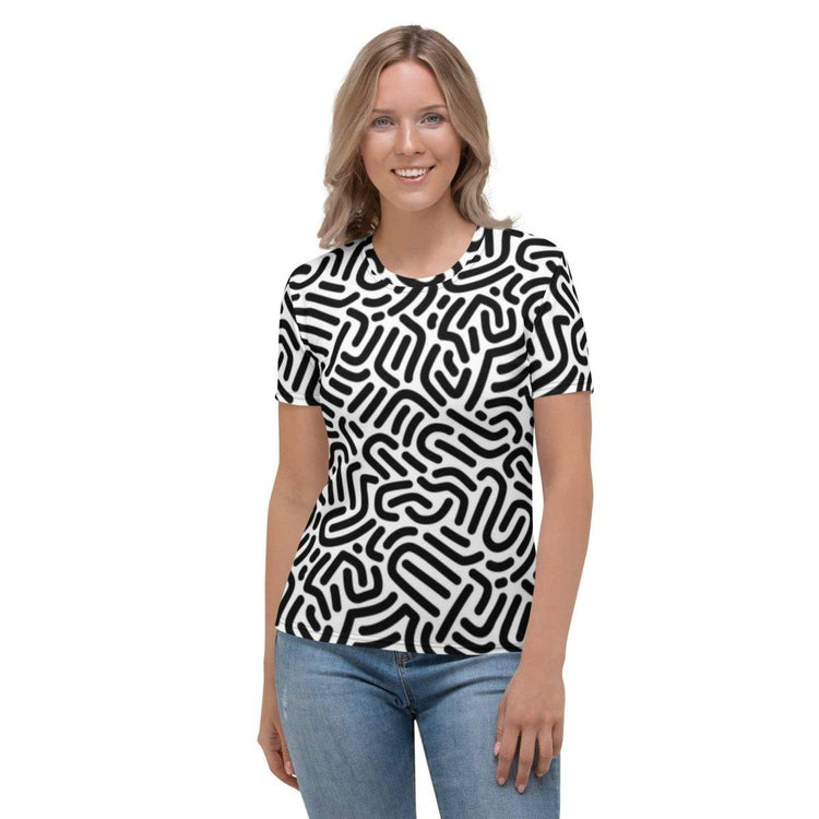 Damen Sportshirt von BUYATHOME24 aus Vier-Wege-Stretch Jersey, in XS bis 2XL, bequemes Sportshirt für Damen.