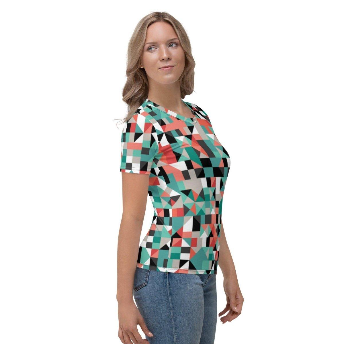 Damen Sportshirt von BUYATHOME24 mit Vier-Wege-Stretch, in XS bis 2XL, bequemes T-Shirt aus atmungsaktivem Material.
