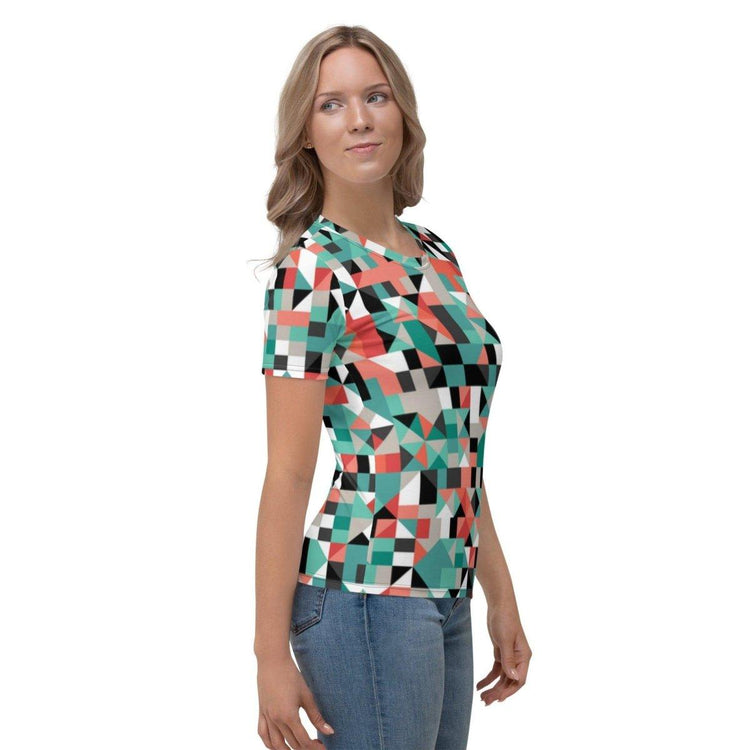 Damen Sportshirt von BUYATHOME24 mit Vier-Wege-Stretch, in XS bis 2XL, bequemes T-Shirt aus atmungsaktivem Material.