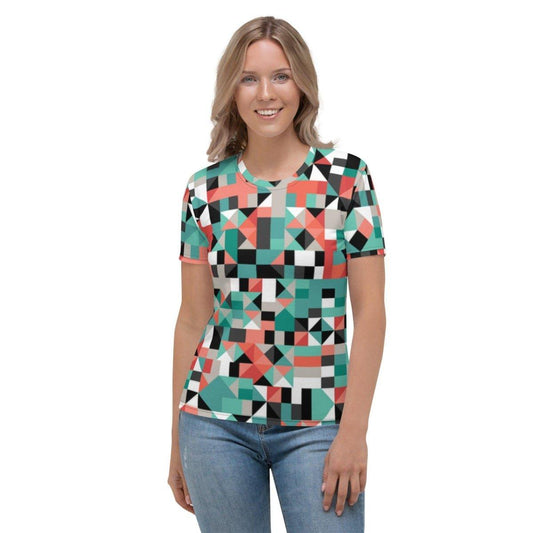 Weibliches Sportshirt von BUYATHOME24, XS-2XL, mit Vier-Wege-Stretch, leichtes Material, für sportliche Aktivitäten.