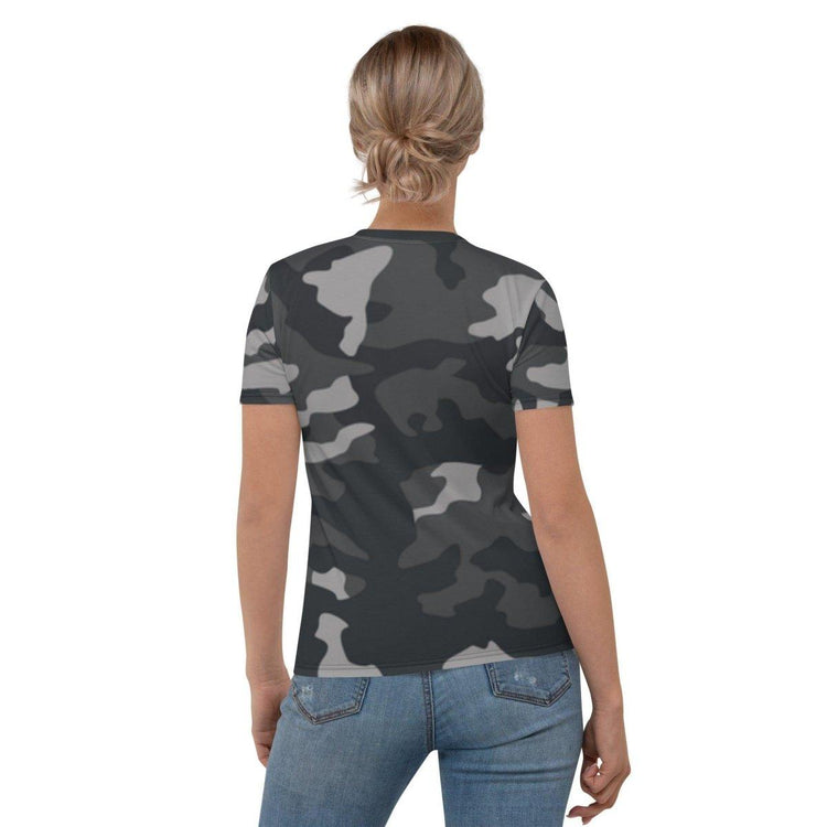 Damen Sportshirt mit Vier-Wege-Stretch in XS bis 2XL, aus Baumwolle, mit Textildruck, bequemes Fitness- oder Casual-Shirt von BUYATHOME24
