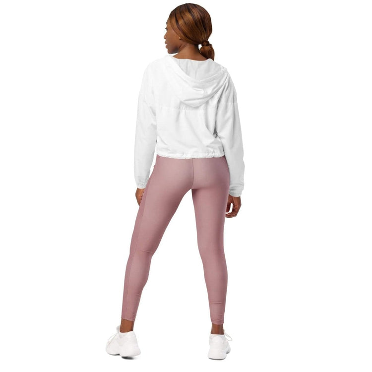 Damen Sportjacke von BUYATHOME24, wasserdicht, atmungsaktiv, bauchfrei, in XS bis 2XL, mit Textildruck auf der Vorderseite
