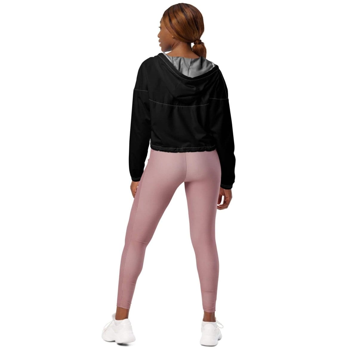 Damen Sportjacke Bauchfrei von BUYATHOME24, wasserdicht, atmungsaktiv, Allover-Print, in XS bis 2XL, modisches Design