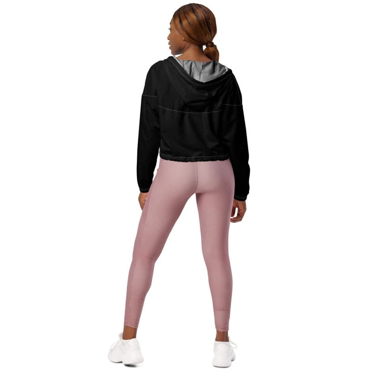 Damen Sportjacke Bauchfrei von BUYATHOME24, wasserdicht, atmungsaktiv, Allover-Print, in XS bis 2XL, modisches Design