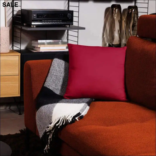 Handgenähtes Polyester-Sofakissen in 45x45, 50x30 oder 55x55 cm, personalisierbar, mit Textildruck von BUYATHOME24