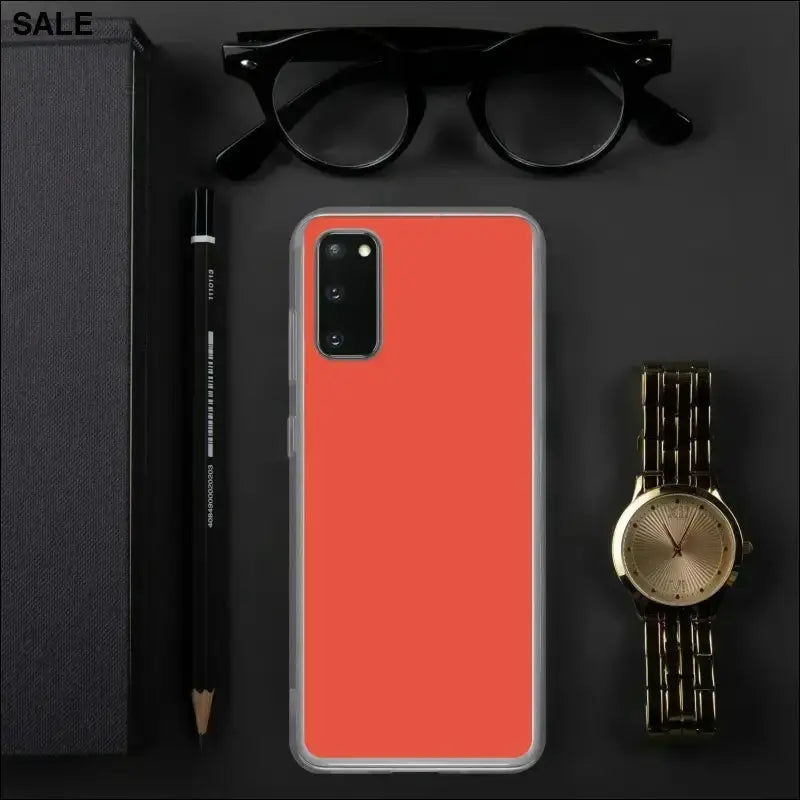 Robuste Samsung Galaxy Handyhülle aus Polycarbonat und TPU, stoßfest, in transparentem Design.