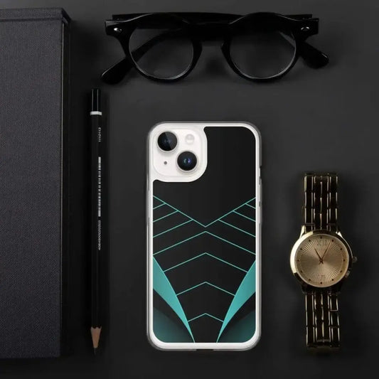 Schwarz elegante Apple iPhone Handyhülle aus Polycarbonat mit TPU-Schutzrahmen für iPhone 11 bis 14 Pro Max von BUYATHOME24
