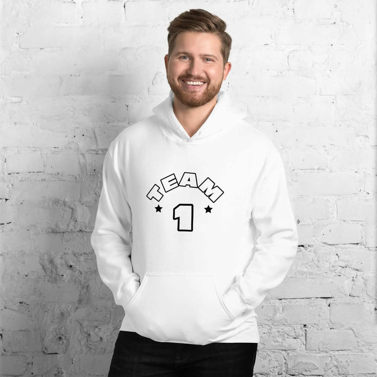 Unisex Hoodie von BUYATHOME24 mit Grafikdruck, Baumwolle, in Weiß, für Herren und Damen, Größe S bis 5XL.