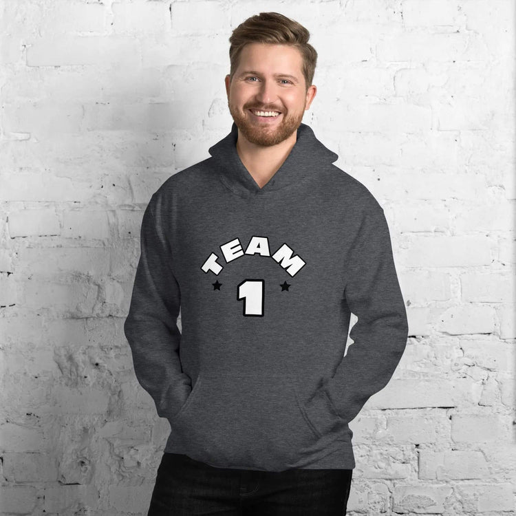 Unisex Hoodie mit Grafiken in Dunkelgrau, Baumwolle, BUYATHOME24, für Herren und Damen, in S-5XL, bequem und stylisch