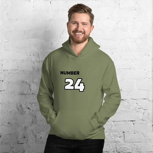 Grauer Herren- und Damen-Grafik-Hoodie von BUYATHOME24 mit Militäraufdruck, Unisex, Baumwolle, Größe S-5XL