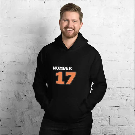 Schwarzer Herren- und Damen-Grafik-Hoodie von BUYATHOME24, Unisex Kapuzenpullover mit auffälligem Druck in S-5XL Größe