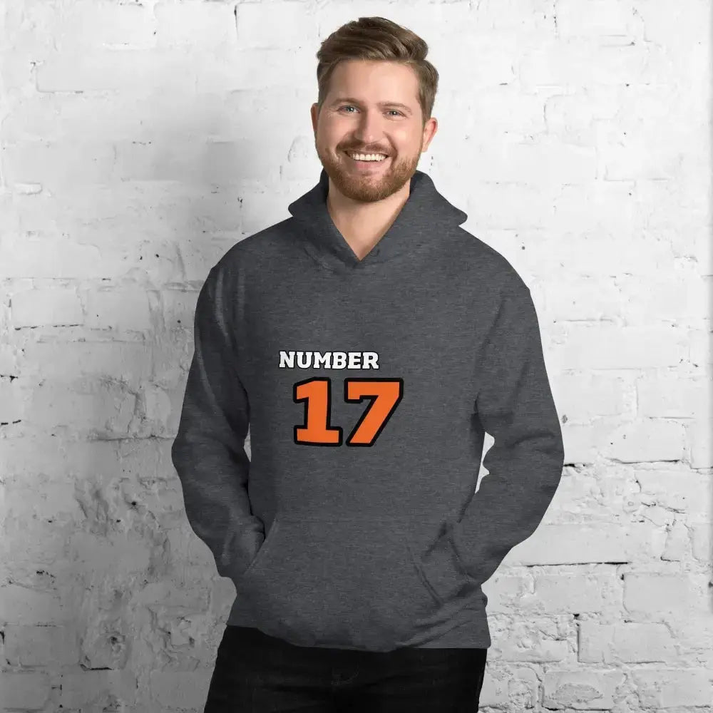 Grafik Unisex Hoodie von BUYATHOME24, dunkles Heather, Baumwolle, Kapuzenpullover für Herren und Damen, S bis 5XL