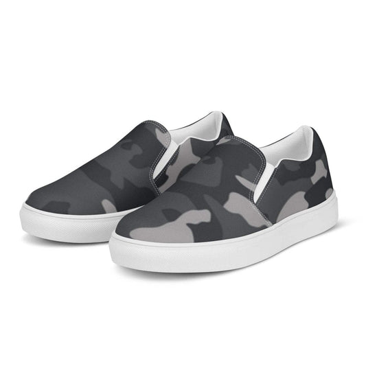 Herren Canvas Slipper von BUYATHOME24, atmungsaktive Slip-Ons mit EVA-Sohle in Größe 37-47, bequemer Textildruck.