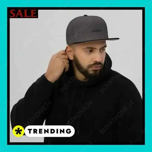 • Hip-Hop Rapper Cap I Herren & Damen Snapback Cap 55 cm - 60 cm - BUYATHOME24