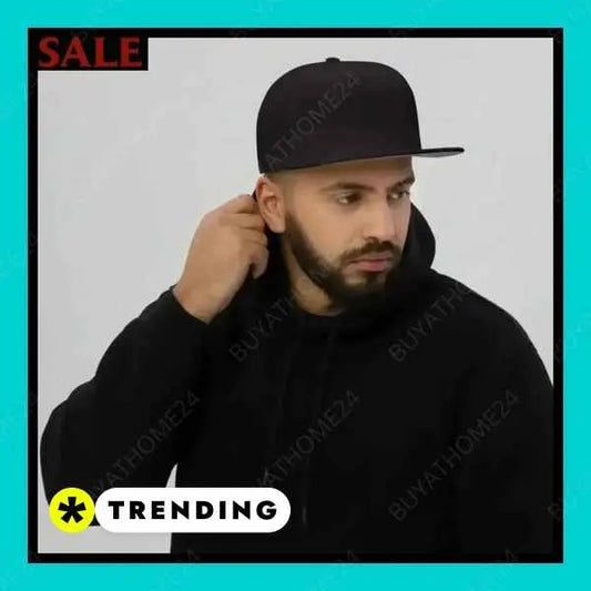 • Hip-Hop Rapper Cap I Herren & Damen Snapback Cap 55 cm - 60 cm - BUYATHOME24