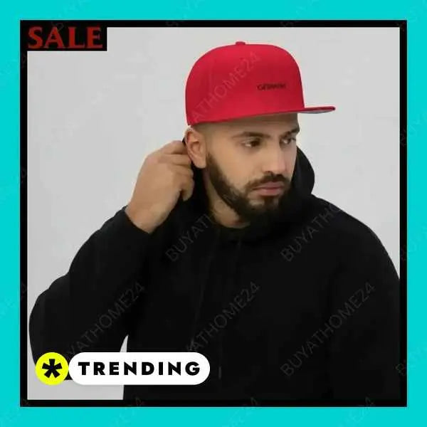 • Hip-Hop Rapper Cap I Herren & Damen Snapback Cap 55 cm - 60 cm - BUYATHOME24