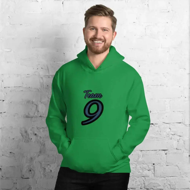 Grauer Herren- und Damen-Hoodie mit irischem Grün Grafik, Baumwolle, unisex, in S bis 5XL, von BUYATHOME24.