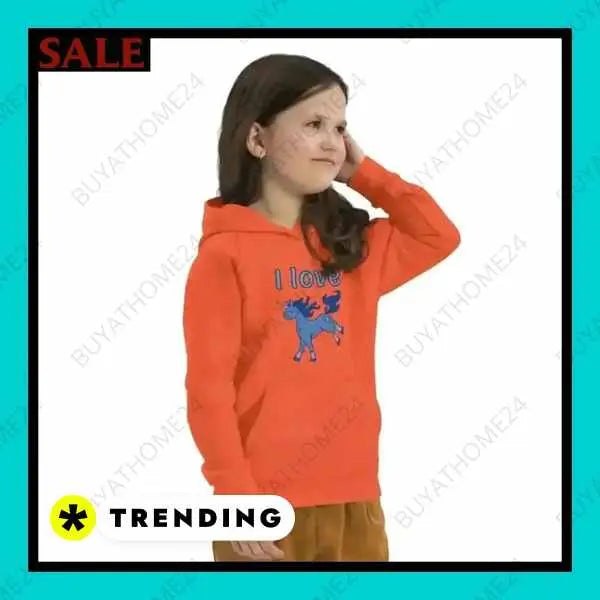 • Kapuzenpullover I Mädchen Hoodie 4 Jahre - 12 Jahre,BUYATHOME24