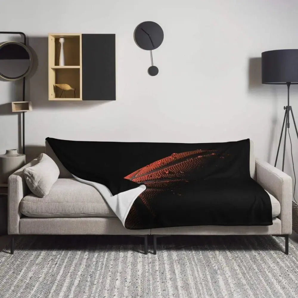 Hypoallergene Polyester-Sofadecke 125x150cm in beiger Farbe, kuschelig und weich, ideal für gemütliche Abende.