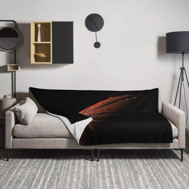 Hypoallergene Polyester-Sofadecke 125x150cm in beiger Farbe, kuschelig und weich, ideal für gemütliche Abende.