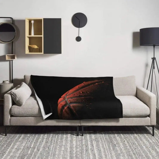 Hypoallergene Polyester-Kuscheldecke 125x150cm von BUYATHOME24, weiche Sofadecke für gemütliche Stunden, textildruck.