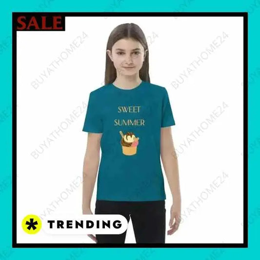 • Rundhalsshirts I Kurzarm Kinder T-Shirt 3-14 Jahre - BUYATHOME24